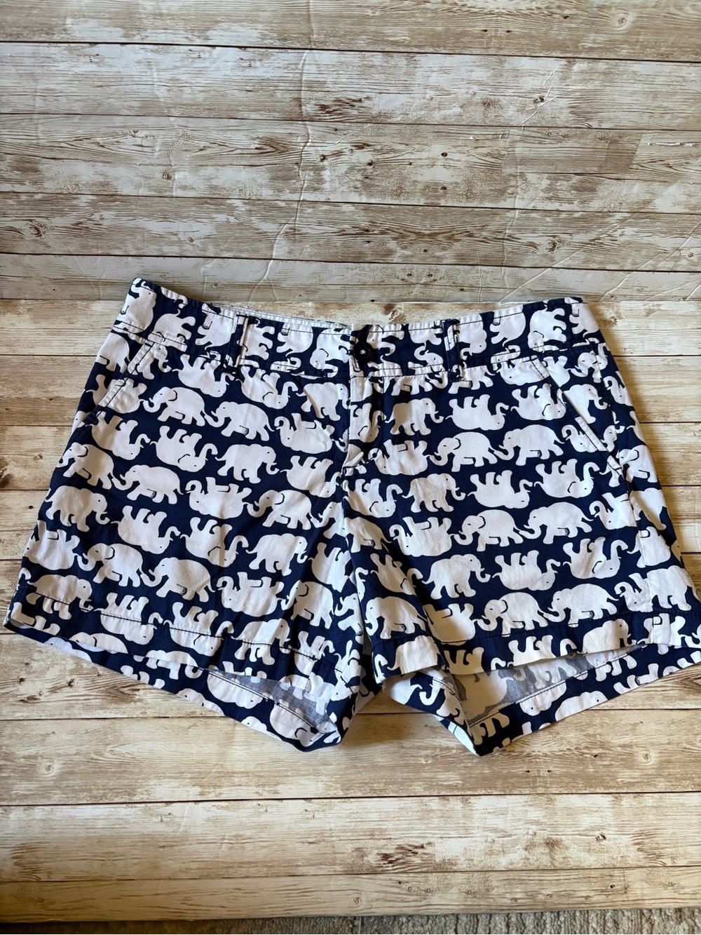 Lilly Pulitzer The Callahan Short Navy and White Elephant Print